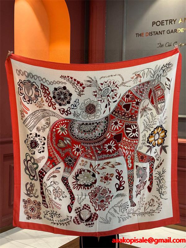 2025年秋冬入荷 エルメス マフラーコピーHERMES 人気急上昇中 140*140CM ブランド コピー 激安(日本最大級)