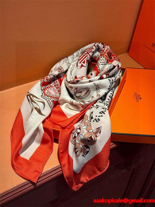 2025年秋冬入荷 エルメス マフラーコピーHERMES 人気急上昇中 140*140CM ブランド コピー 激安(日本最大級)