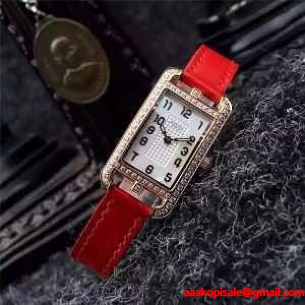 2016 首胸ロゴ HERMES エルメス サファイヤクリスタル風防 女性用腕時計 8色可選_エルメス HERMES_ブランド コピー 激安(日本最大級)