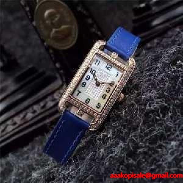 2016 首胸ロゴ HERMES エルメス サファイヤクリスタル風防 女性用腕時計 8色可選_エルメス HERMES_ブランド コピー 激安(日本最大級)