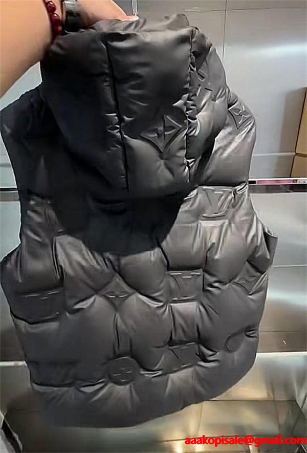 ルイ ヴィトンベストダウンコピー ふんわりまとって暖かお洒落 LOUIS VUITTON メンズ  激安(日本最大級)