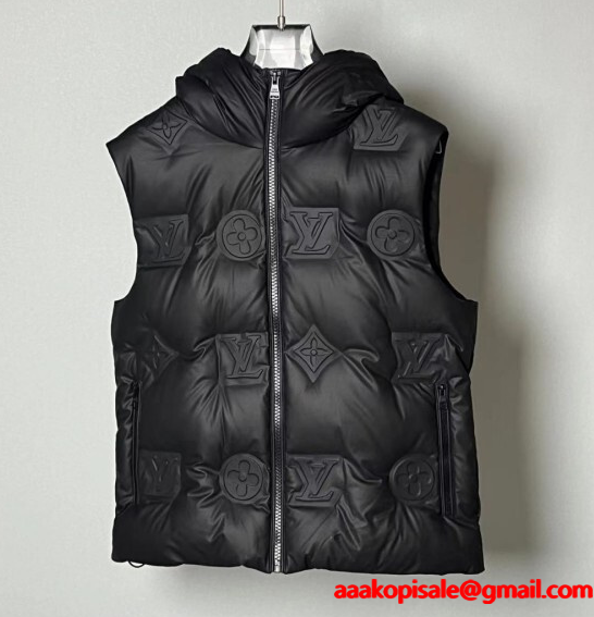 ルイ ヴィトンベストダウンコピー ふんわりまとって暖かお洒落 LOUIS VUITTON メンズ  激安(日本最大級)