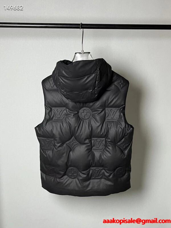 ルイ ヴィトンベストダウンコピー ふんわりまとって暖かお洒落 LOUIS VUITTON メンズ  激安(日本最大級)