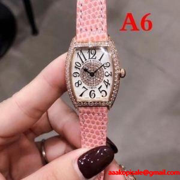 フランクミュラー コピー 激安FRANCK MULLER品質保証正規保証ファッション性カジュアル向け腕時計女性７色展開