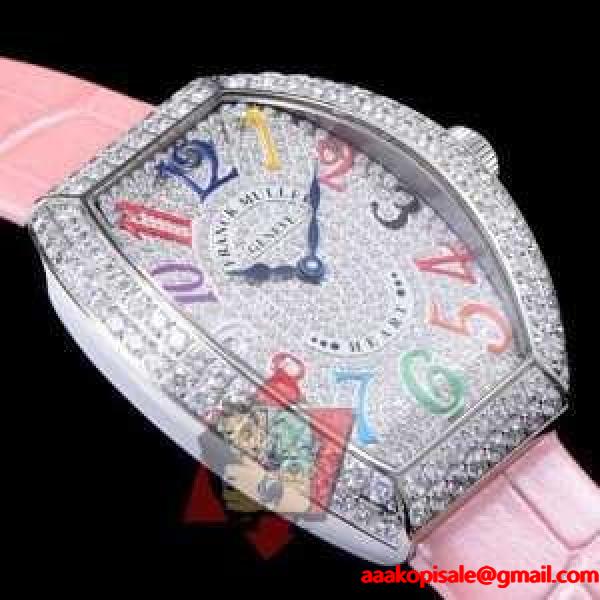 綺麗に決まるフォルム  2017春夏 フランクミュラー FRANCK MULLER 多色選択可 ダイヤベゼル 腕時計 フランクミュラー FRANCK MULLER ブランド コピー 激安(日本最大級)