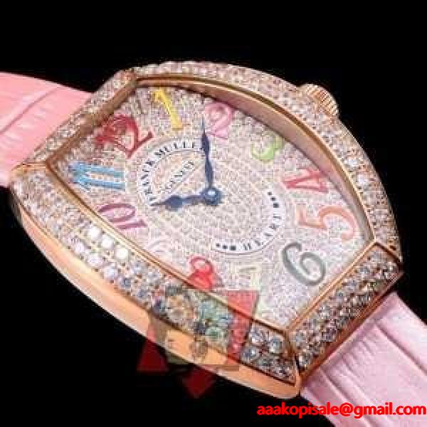綺麗に決まるフォルム  2017春夏 フランクミュラー FRANCK MULLER 多色選択可 ダイヤベゼル 腕時計 フランクミュラー FRANCK MULLER ブランド コピー 激安(日本最大級)