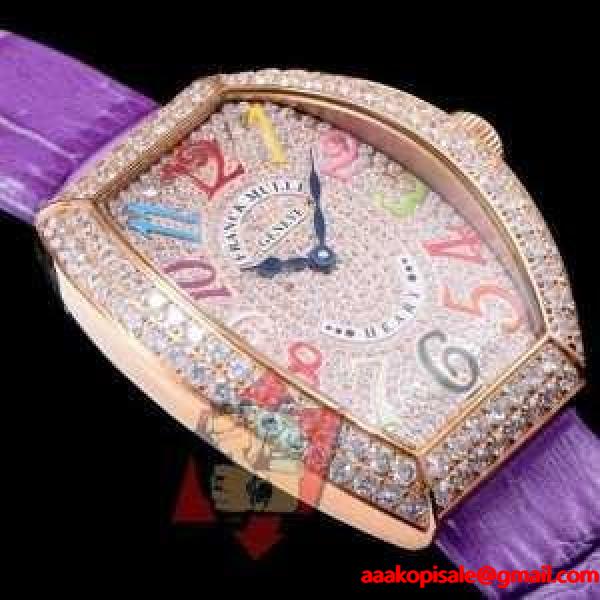 綺麗に決まるフォルム  2017春夏 フランクミュラー FRANCK MULLER 多色選択可 ダイヤベゼル 腕時計 フランクミュラー FRANCK MULLER ブランド コピー 激安(日本最大級)