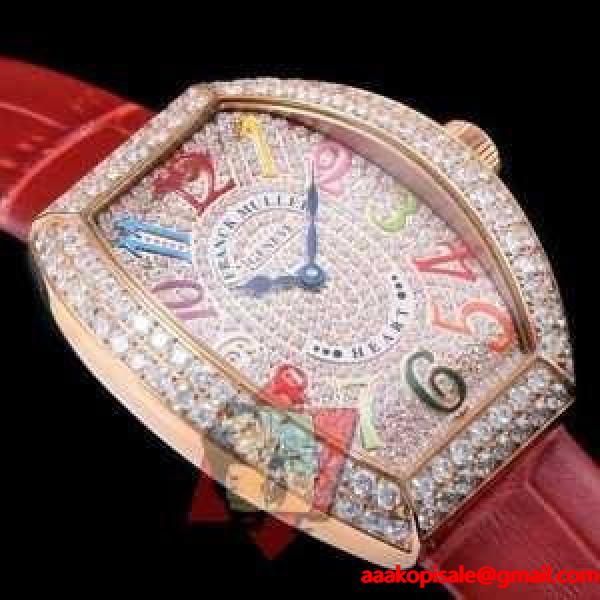 綺麗に決まるフォルム  2017春夏 フランクミュラー FRANCK MULLER 多色選択可 ダイヤベゼル 腕時計 フランクミュラー FRANCK MULLER ブランド コピー 激安(日本最大級)