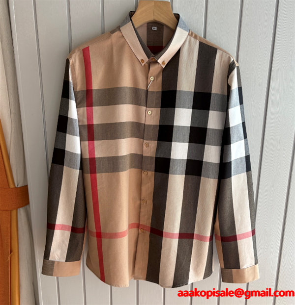 2025秋冬 美品 BURBERRY バーバリー  長袖シャツ  スーパーコピーブランド激安通販 専門店