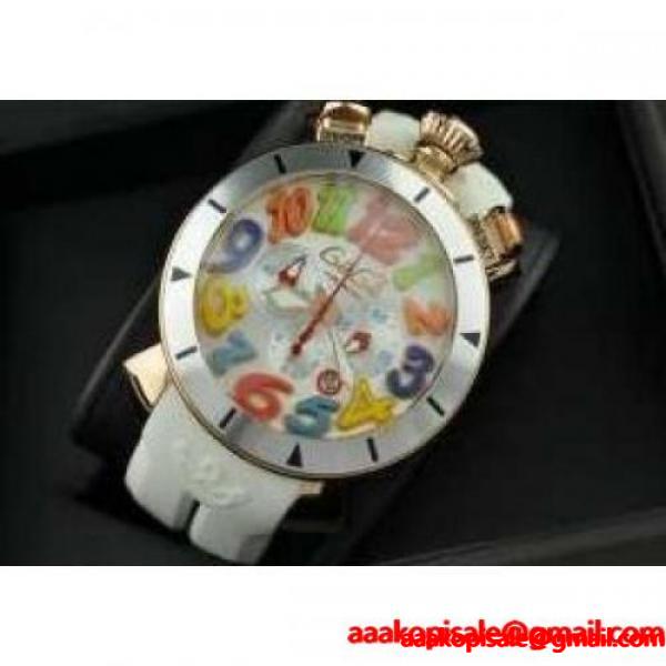 品質保証新品の可愛いレディース白腕時計 50201 ホワイトレザーベルト GaGa MILANO ガガミラノ 時計 コピー_ガガミラノ GaGa Milano_ブランド コピー 激安(日本最大級)