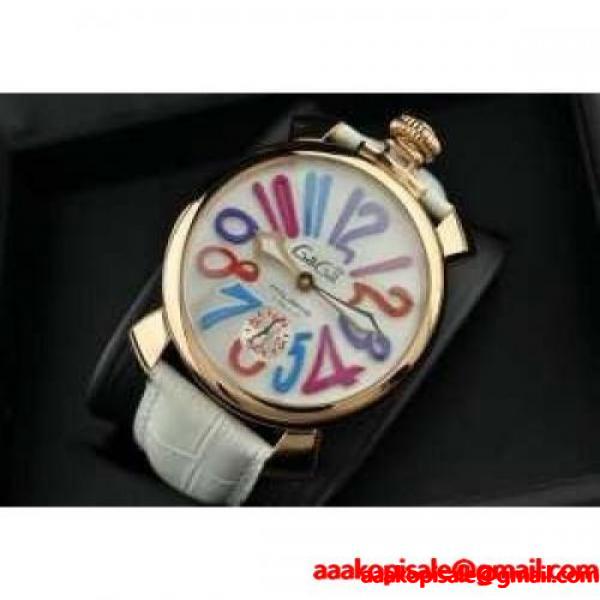  ガガミラノ腕時計 2針 機械式（手巻き）/夜光効果 マルチカラーインデックス インデックス ケース_GaGa Milano ガガミラノ_ブランド コピー 激安(日本最大級)