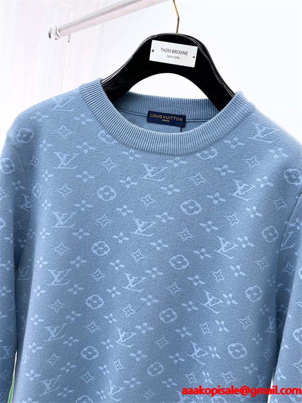 着こなし ❤ルイ ヴィトンセーターコピー LOUIS VUITTON  2色可選 2025年秋冬最新のトレンド ☆ウール混☆_ブランド コピー 激安(日本最大級)
