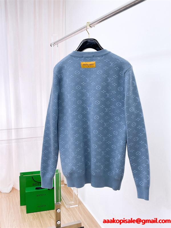 着こなし ❤ルイ ヴィトンセーターコピー LOUIS VUITTON  2色可選 2025年秋冬最新のトレンド ☆ウール混☆_ブランド コピー 激安(日本最大級)