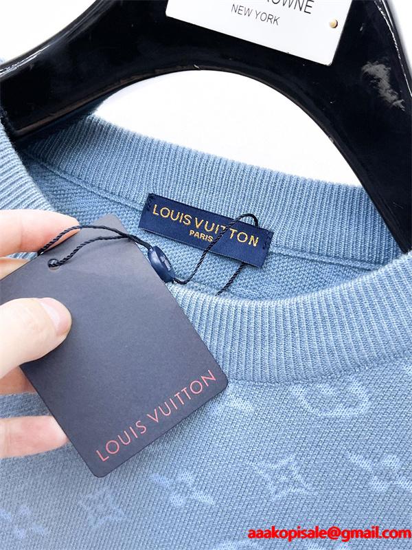 着こなし ❤ルイ ヴィトンセーターコピー LOUIS VUITTON  2色可選 2025年秋冬最新のトレンド ☆ウール混☆_ブランド コピー 激安(日本最大級)