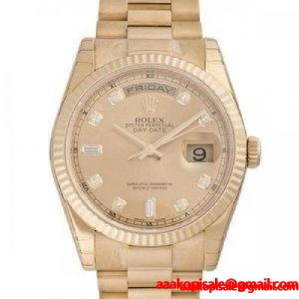 ROLEX ロレックス デイデイト 118238A シャンパンゴールド メンズ :2710004240019:GINZA LoveLove - 通販ショッピング