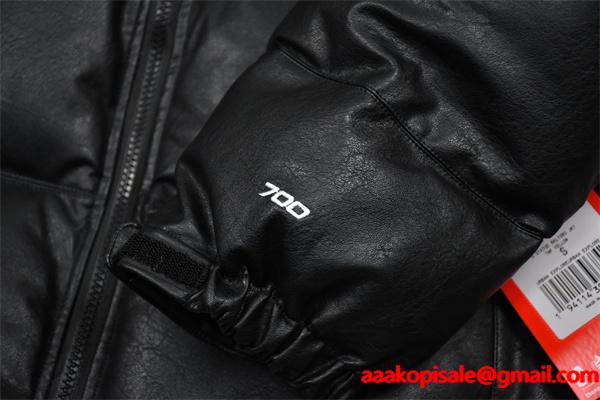 シュプリームダウンジャケットスーパーコピーSupreme x The North Face 17fw  Leather Nuptse Jacket トレンドランキングブランド