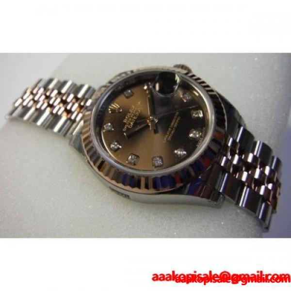 ROLEX ロレックス レディース デイトジャスト28 PG×SS チョコレートダイヤル 10Pダイヤ　279171G :rldc-25:suisho - 通販ショッピング