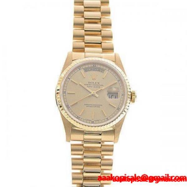 ロレックス ROLEX デイデイト 18238 OH・P済み ゴールド文字盤 L番 自動巻き メンズ 750YG イエローゴールド通販ショッピング