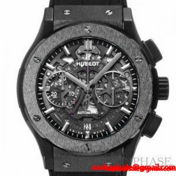 【中古】ウブロ クラシックフュージョン アエロフュージョン クロノグラフ ブラックマジック Ref525CM0170RX セラミック 自動巻き :12685:ムーンフェイズ - 通販ショッピング