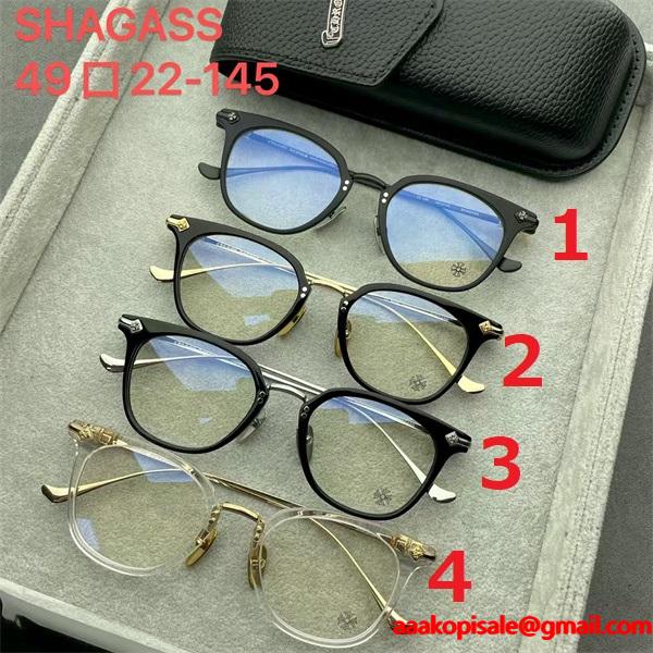 925银   SHGAASS   49口22-145 CHROME HEARTS クロムハーツ メガネ コピー 激安(日本最大級)