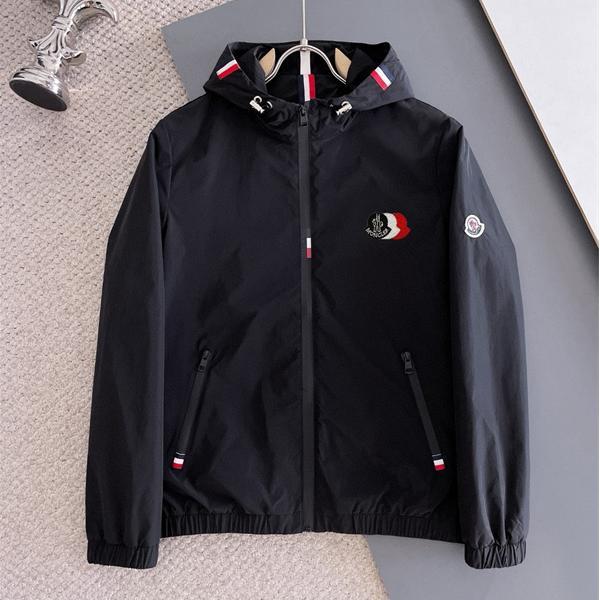 モンクレール MONCLER コピー ナイロンフーディ メンズ 防風 撥水 ロゴ刺繍 シンプル アウター