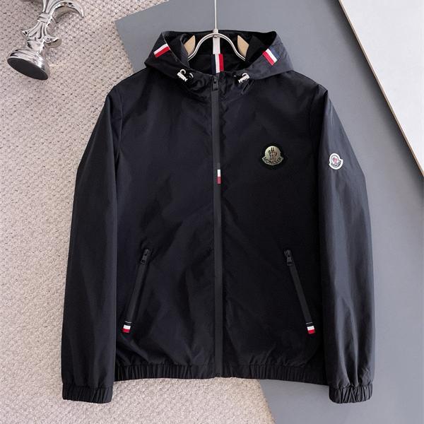 モンクレール MONCLER コピー ナイロンパーカー メンズ 撥水 ロゴ刺繍 フード付き ジャケット