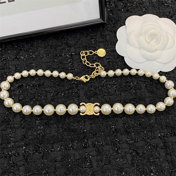 セリーヌ Celine 2025新作 ゴールドプレート クラシックチェーン ネックレス 偽物