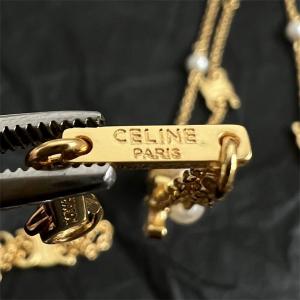 セリーヌ CELINE 偽物 2025秋冬 トリオンフパールモチーフロングネックレス 当店イチオシ