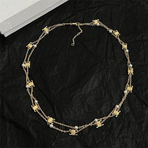 セリーヌ CELINE 偽物 2025秋冬 トリオンフパールモチーフロングネックレス 当店イチオシ