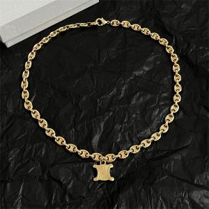 CELINE 偽物 2025冬 トリオンフモチーフ チェーンリンク セリーヌ ネックレス 実用性抜群 