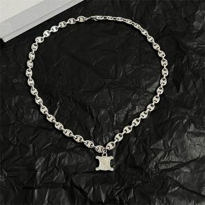 CELINE 偽物 2025冬 トリオンフモチーフ チェーンリンク セリーヌ ネックレス 実用性抜群 