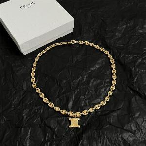 CELINE 偽物 2025冬 トリオンフモチーフ チェーンリンク セリーヌ ネックレス 実用性抜群 