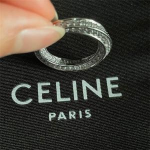 2025秋冬 シルバーサークル クリスタルトリオンフ ネックレス CELINE セリーヌ スーパーコピー 