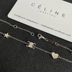 CELINE セリーヌ 偽物 2025秋冬 ハート＆トリオンフモチーフ ゴールドチェーン ネックレス