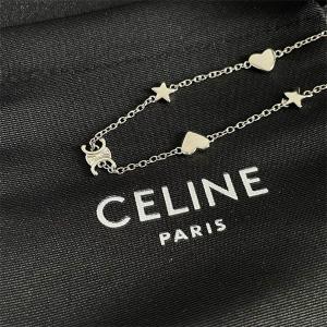 CELINE セリーヌ 偽物 2025秋冬 ハート＆トリオンフモチーフ ゴールドチェーン ネックレス
