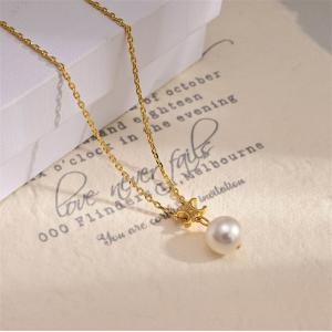 CELINE セリーヌ コピー 2025秋冬新作 トリオンフ×天然風パール エレガンスロングネックレス‘