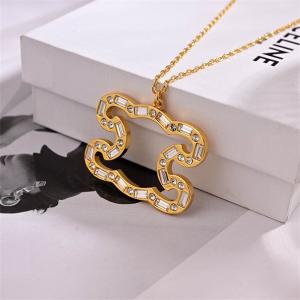 クリスタル装飾トリオンフ ラグジュアリーチェーンネックレス CELINE セリーヌ 偽物 2025秋冬人気モデル