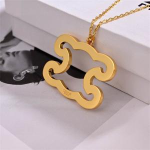 クリスタル装飾トリオンフ ラグジュアリーチェーンネックレス CELINE セリーヌ 偽物 2025秋冬人気モデル