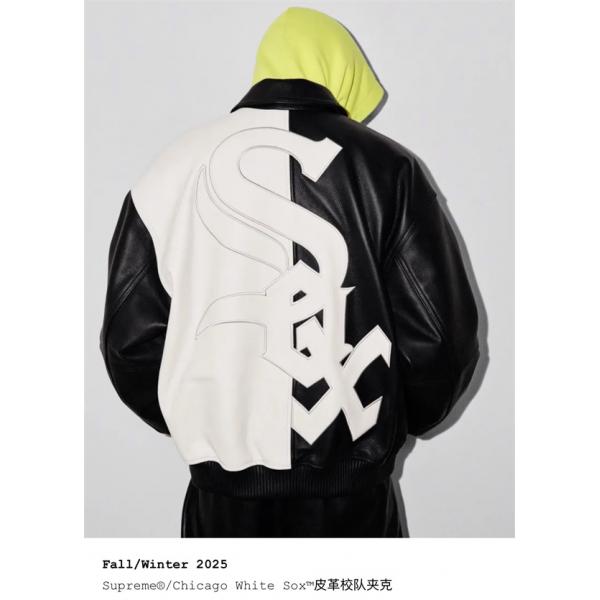 ブラック 2025秋冬 プレミアム質感 シュプリーム Supreme スーパーコピー レザージャケット