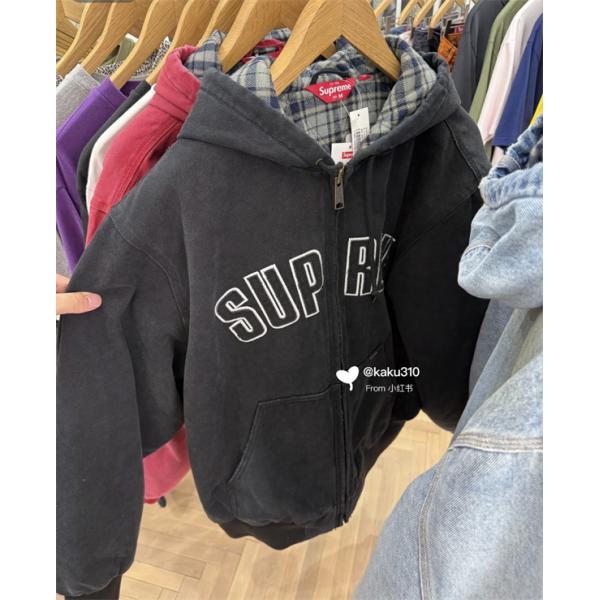 Supreme シュプリーム コピー ライトブルー 2025秋冬 ヴィンテージ風 デニムパーカー