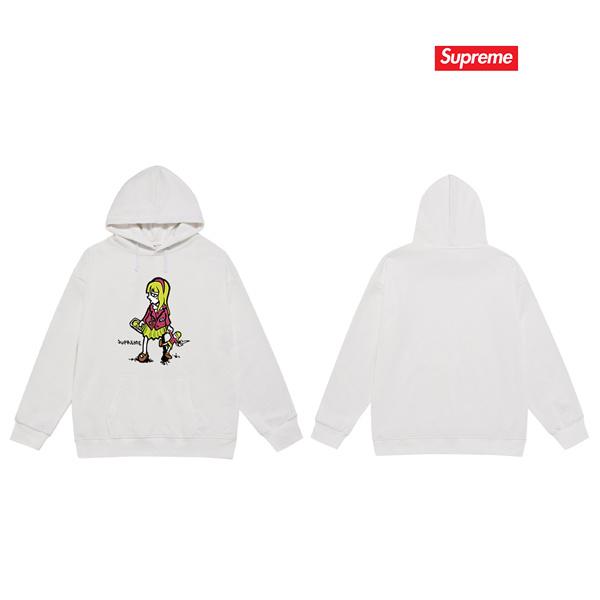 ブラック 2025秋冬 アートグラフィック Supreme シュプリーム 偽物 イラストパーカー