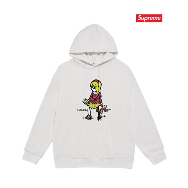 ブラック 2025秋冬 アートグラフィック Supreme シュプリーム 偽物 イラストパーカー