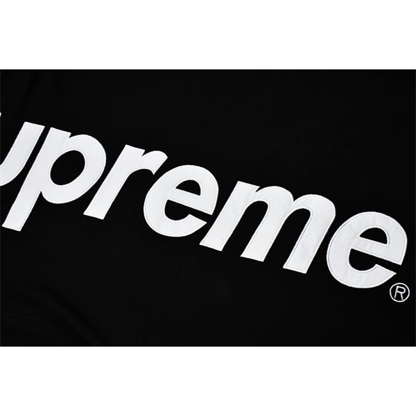 Supreme シュプリーム スーパーコピー ブラック 2025秋冬 バックインパクト 縦ロゴパーカー