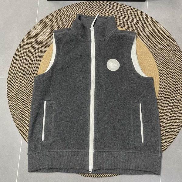 Canada Goose スーパーコピー フリースベスト チャコールグレー 2025秋冬 軽量保温 カナダグース 