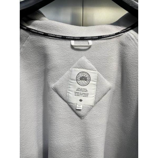 ライトグレー 2025秋冬 モダンシルエット カナダグース Canada Goose 偽物 ハイネックパーカー