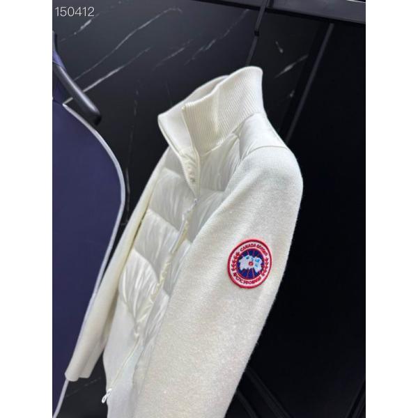  2025秋冬 ネイビー都会モダン ニットダウンジャケット 偽物 カナダグース Canada Goose