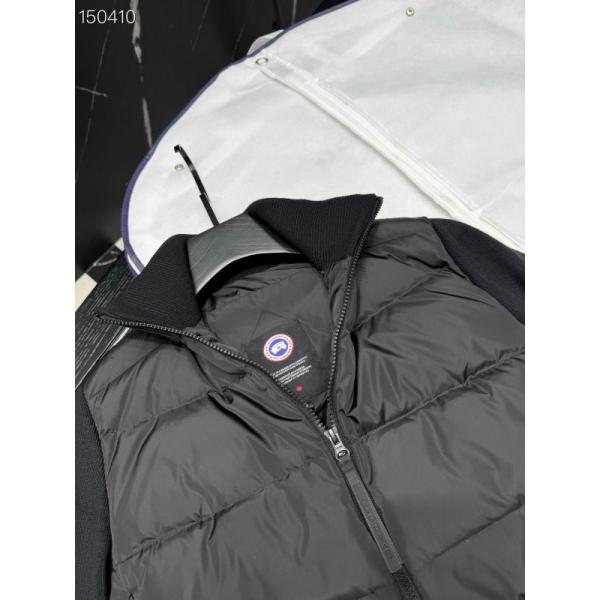  2025秋冬 ネイビー都会モダン ニットダウンジャケット 偽物 カナダグース Canada Goose