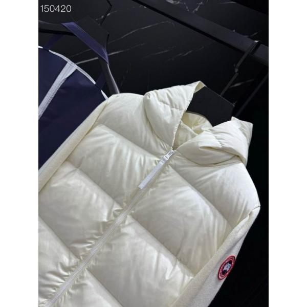 2025秋冬 ホワイト 柔美ニットダウンジャケット コピー カナダグース Canada Goose