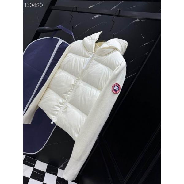 2025秋冬 ホワイト 柔美ニットダウンジャケット コピー カナダグース Canada Goose