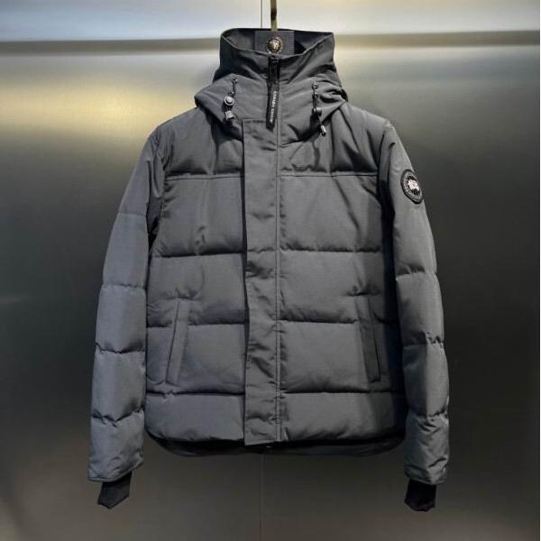 カナダグース Canada Goose 2025秋冬 ダークグレー 都会スマートフードダウンジャケット コピー